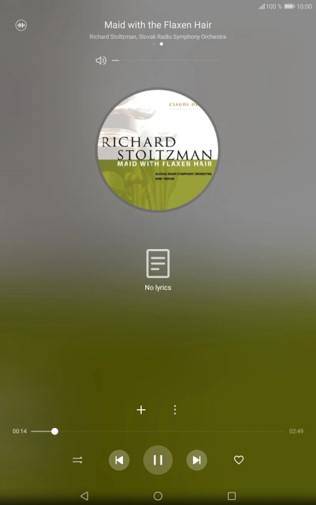 Press arrow right to go to the next audio file.