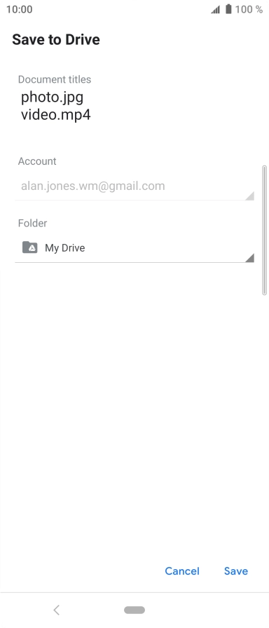 Press the field below 