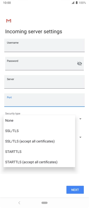 Press None to turn off the function.