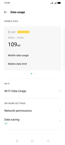 The total data usage is displayed.
