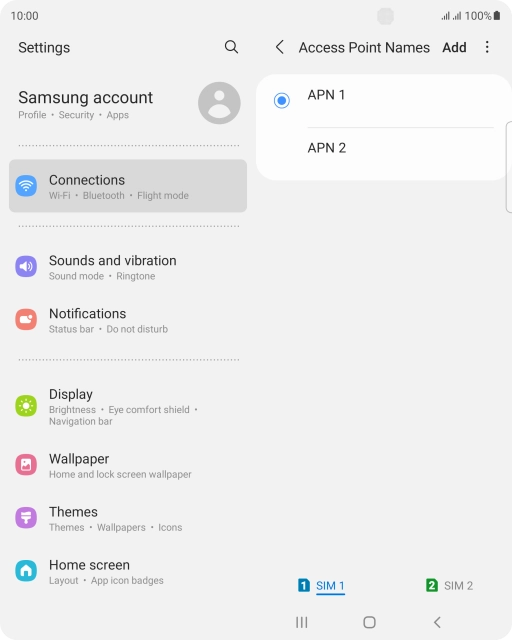 Press the Home key to return to the home screen.