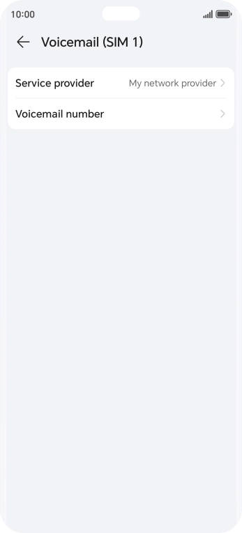 Press Voicemail number.