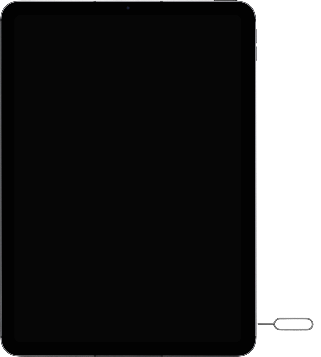 Find the opener for the SIM holder.