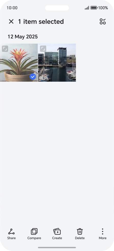 Press the select all icon.