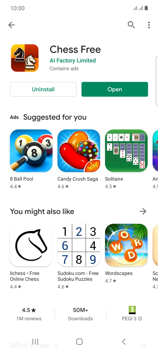 Press the Home key to return to the home screen.