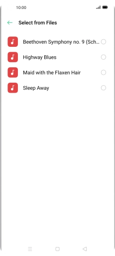 Press the required ring tones to hear them.