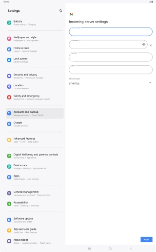 Press the field below 