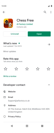 Press the Home key to return to the home screen.