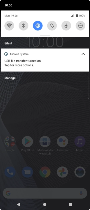 Press Tap for more options..