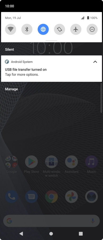 Press Tap for more options..