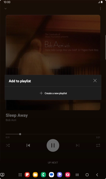 Press Create a new playlist.