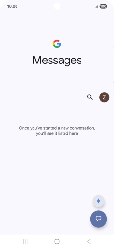 Press the profile icon.