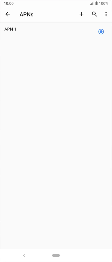 Press the new data connection icon.