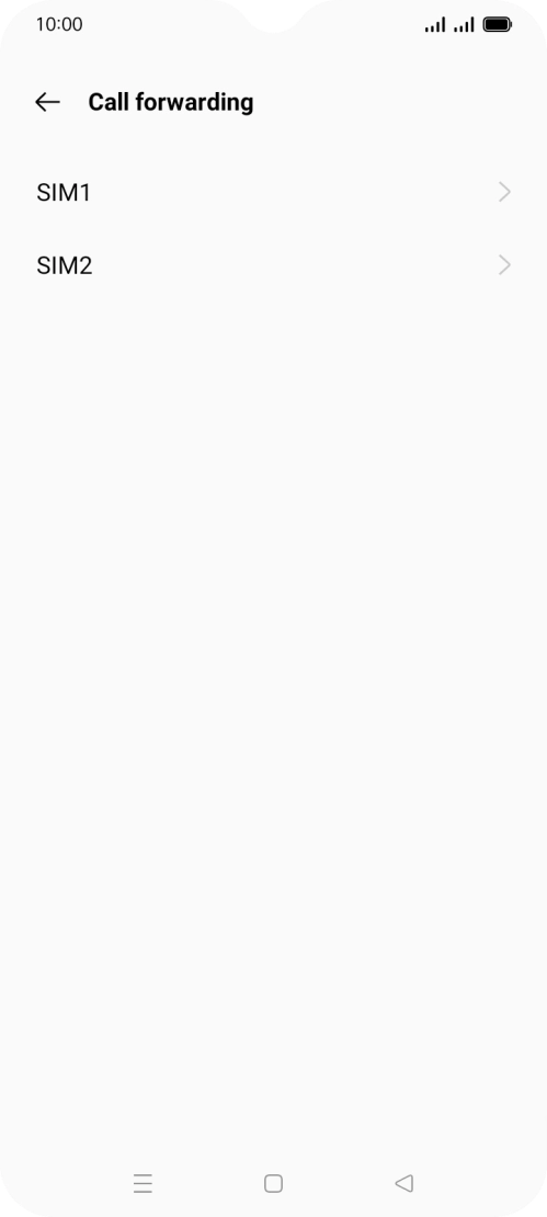 Press the required SIM.