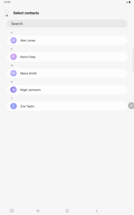 Press the field above 