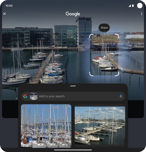 Follow the instructions on the screen to use the search results.