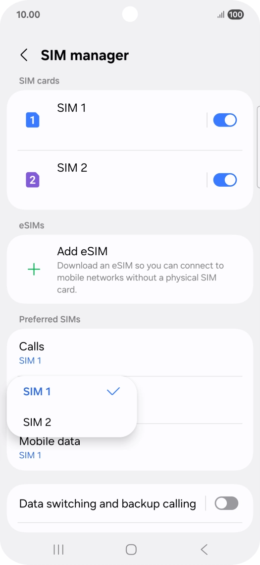 Press the required price plan.