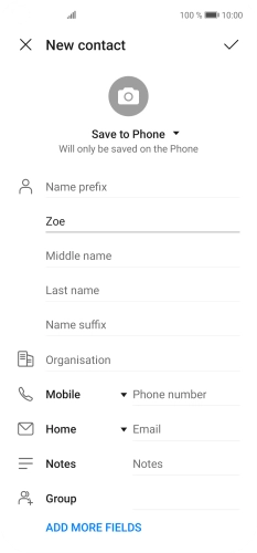 Press Last name and key in the required last name.