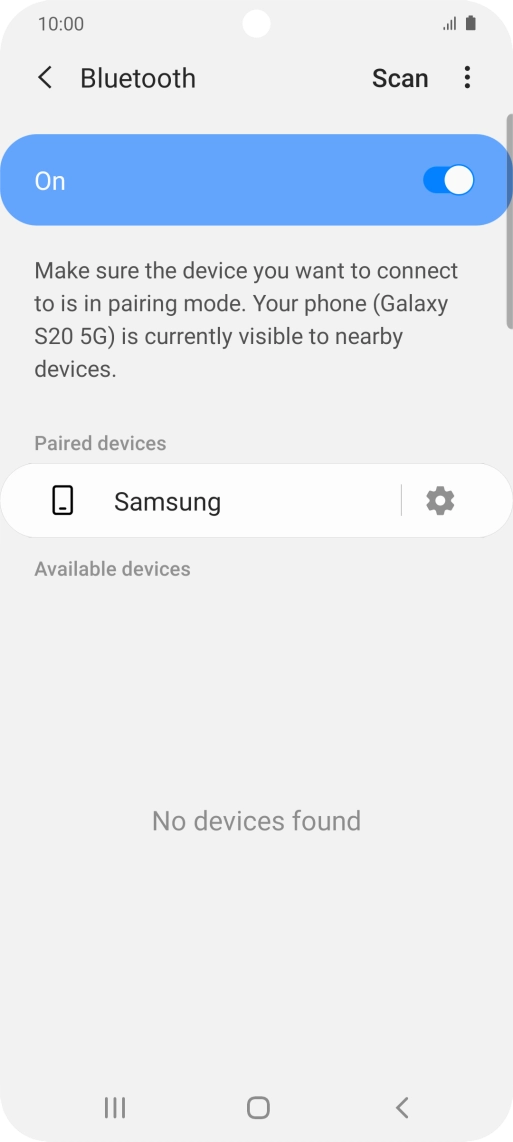 Press the Home key to return to the home screen.