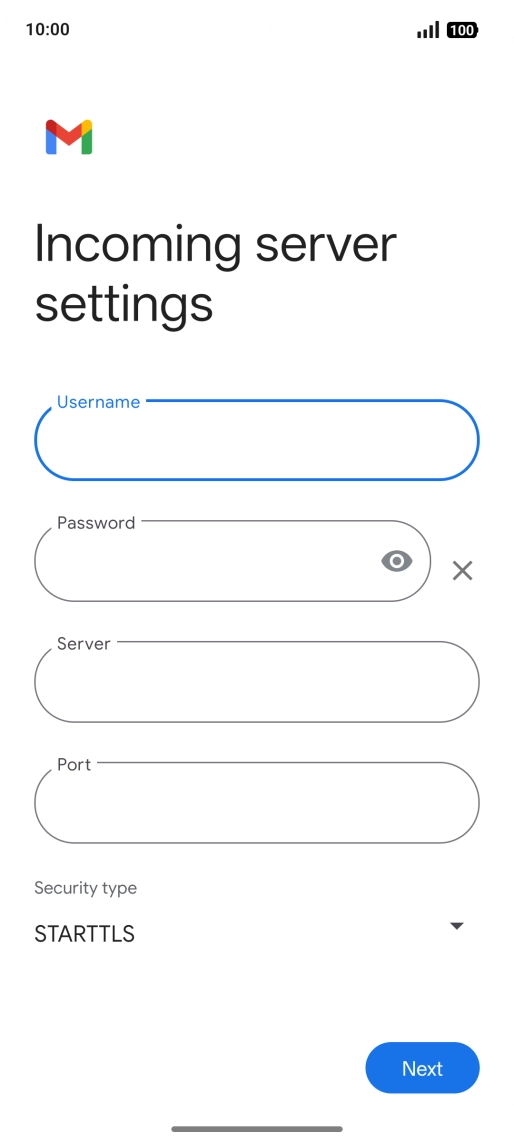 Press the field below 
