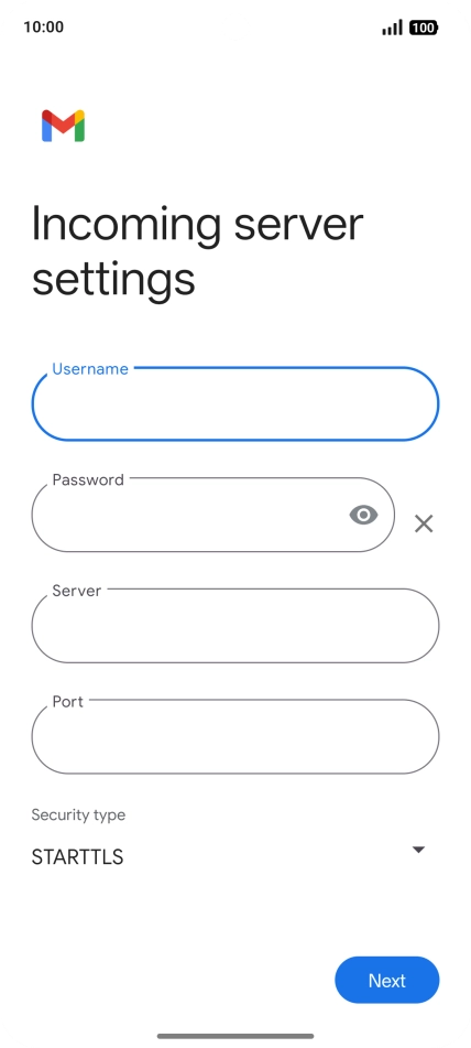 Press the field below 
