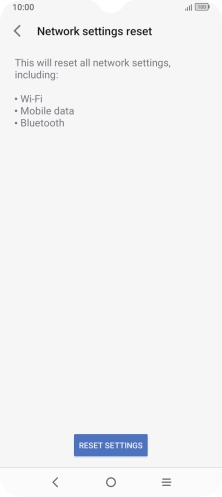 Press RESET SETTINGS.