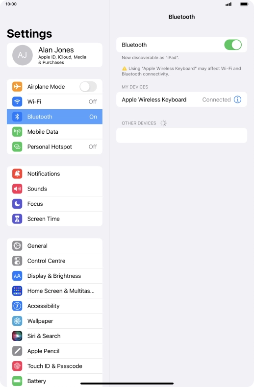 Slide your finger upwards starting from the bottom of the screen to return to the home screen.