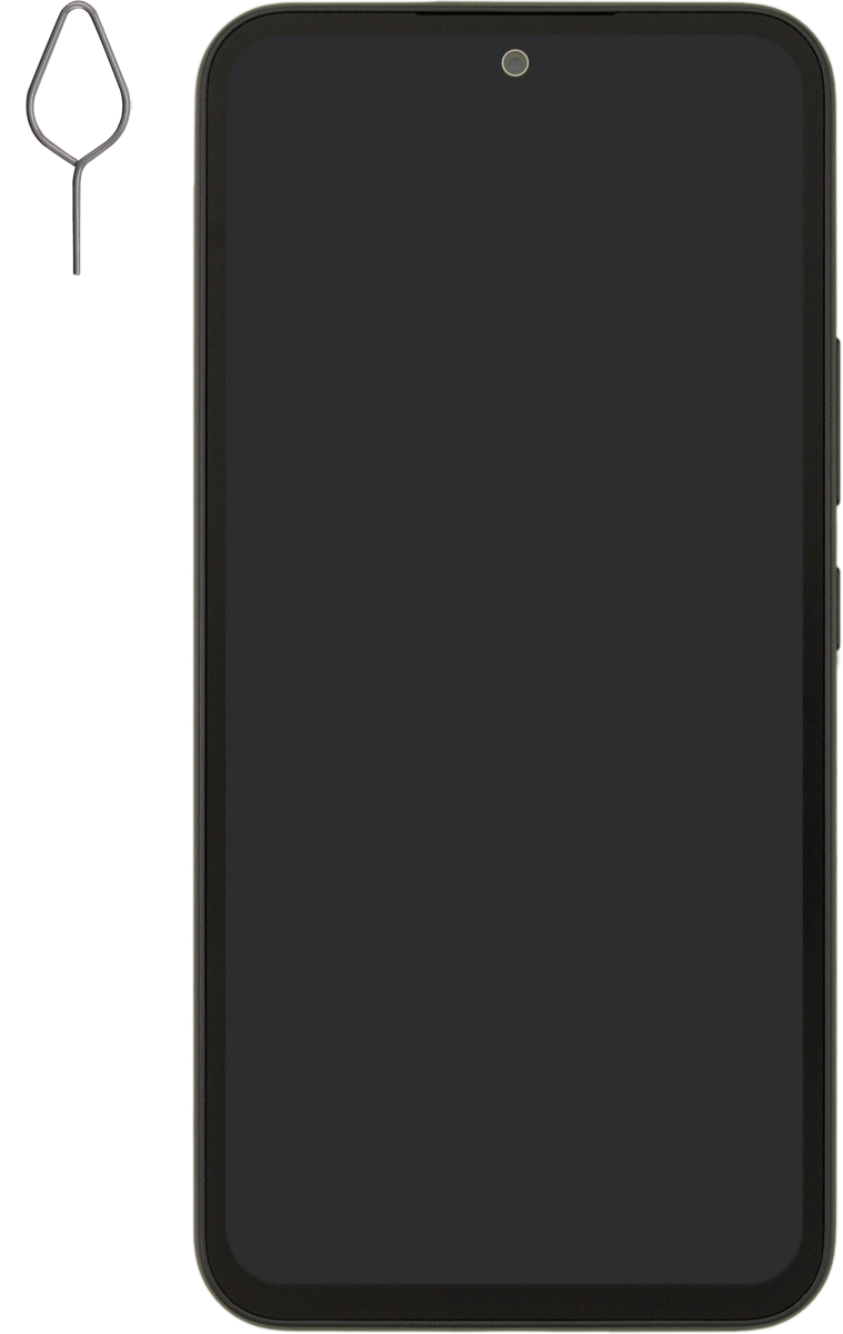 Find the opener for the SIM holder.