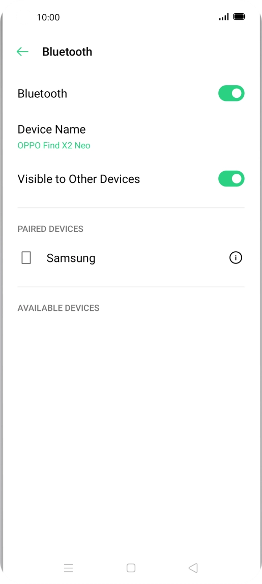 Press the Home key to return to the home screen.