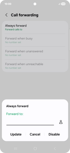 Press Disable.