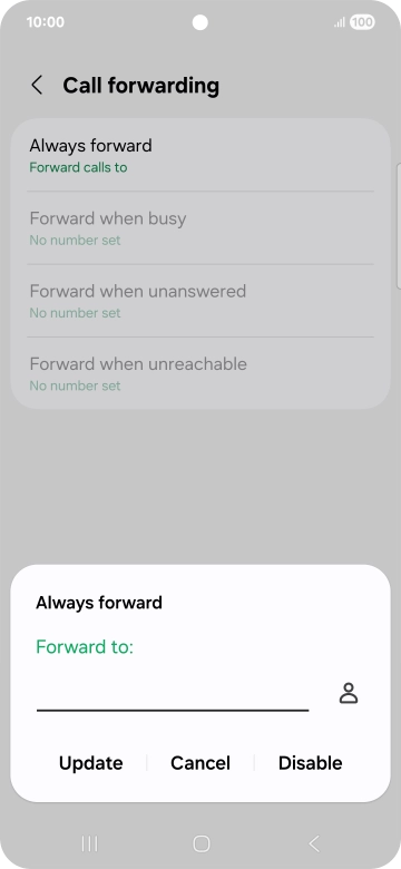 Press Disable.
