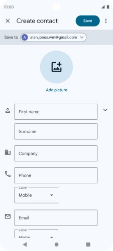 Press the drop down list next to 