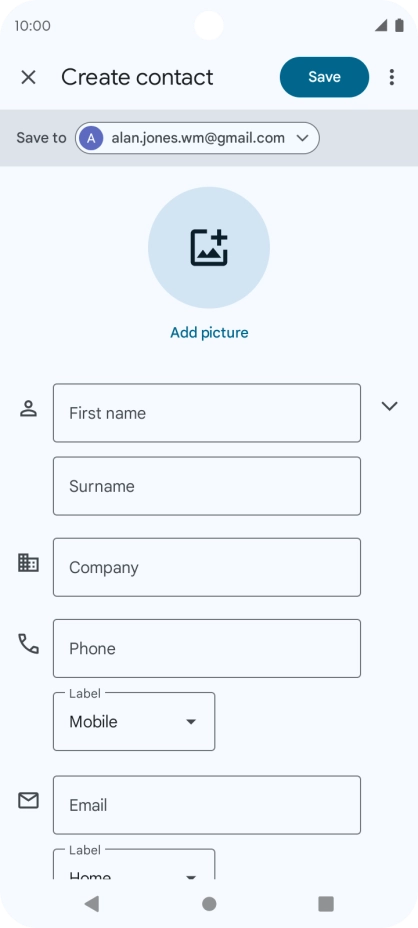 Press the drop down list next to 