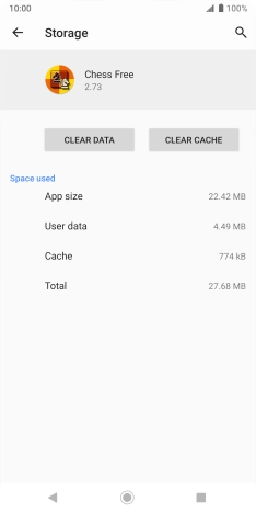 Press CLEAR CACHE.