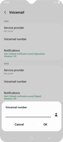 Key in +447953222222 and press OK.