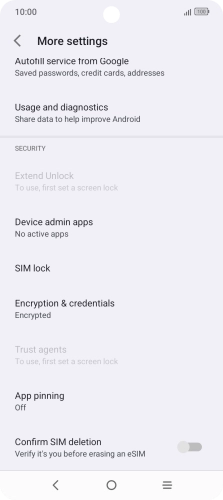 Press SIM lock.
