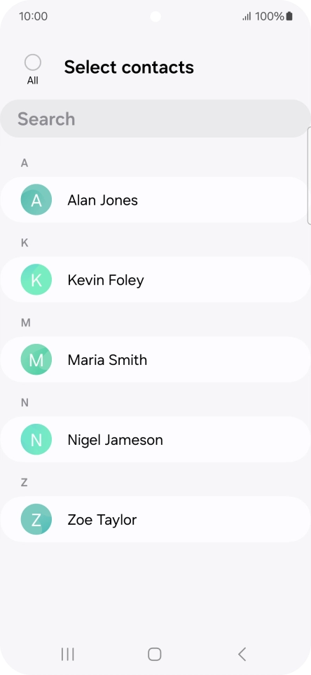 Press the field above 