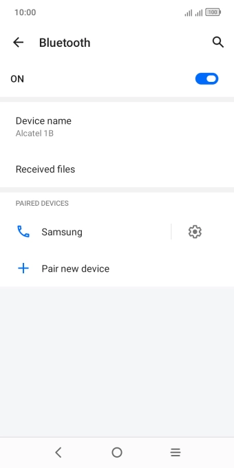 Press the Home key to return to the home screen.