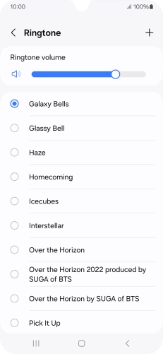 Press the required ring tones to hear them.