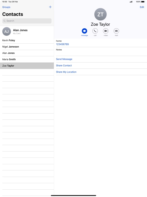 Slide your finger upwards starting from the bottom of the screen to return to the home screen.
