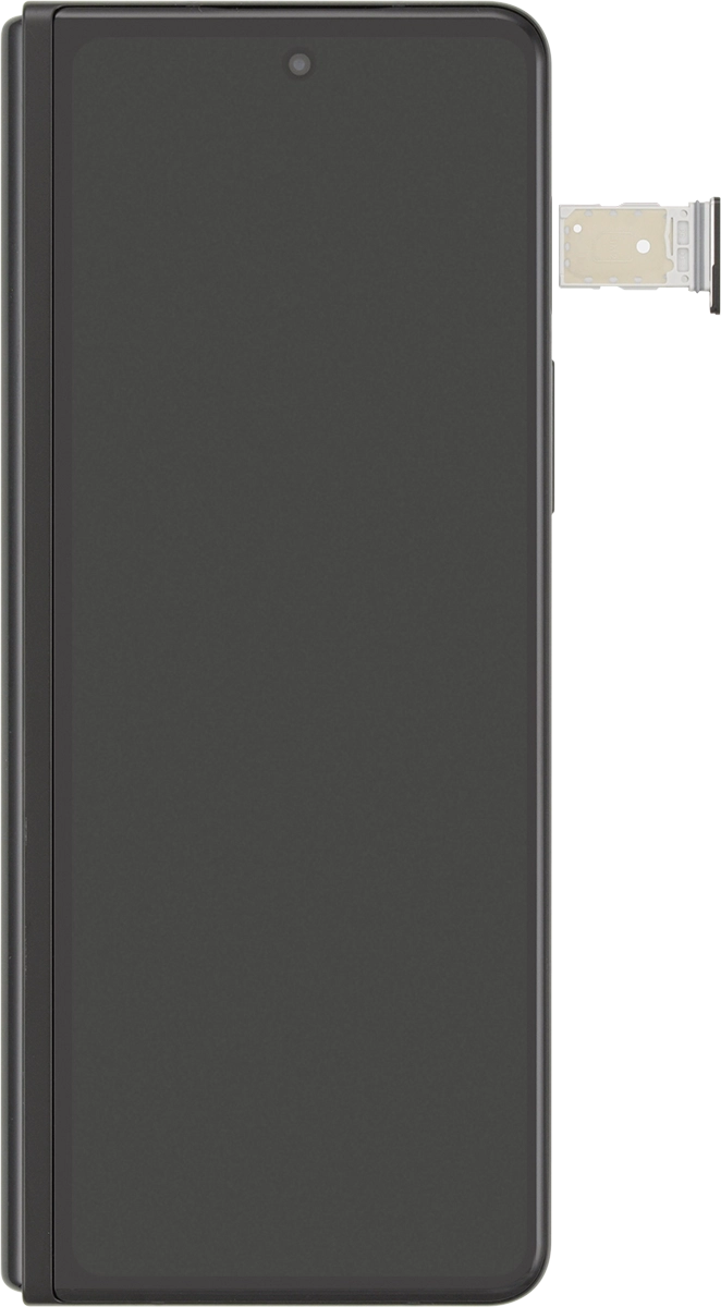 Turn your SIM as illustrated in the second SIM holder and place it in the SIM holder.