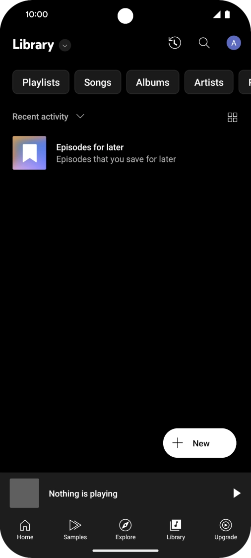 Press the drop down list.