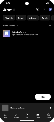 Press the drop down list.