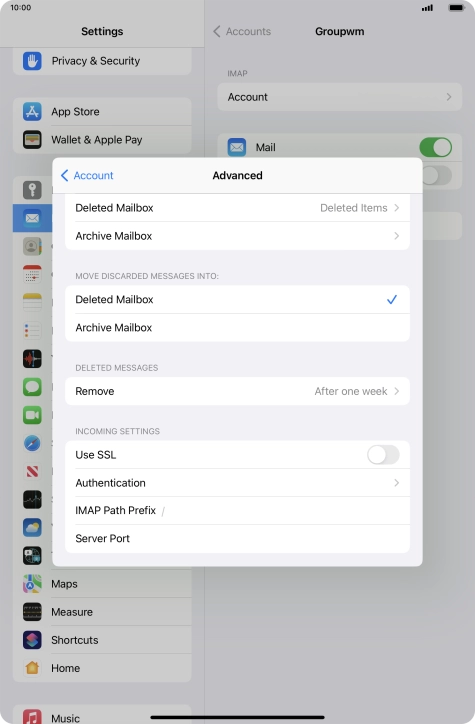 Press Authentication.