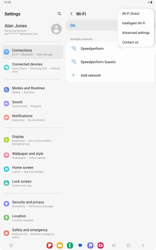 Press Intelligent Wi-Fi.