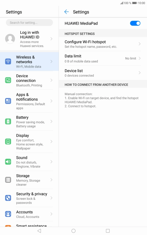 Press the Home key to return to the home screen.