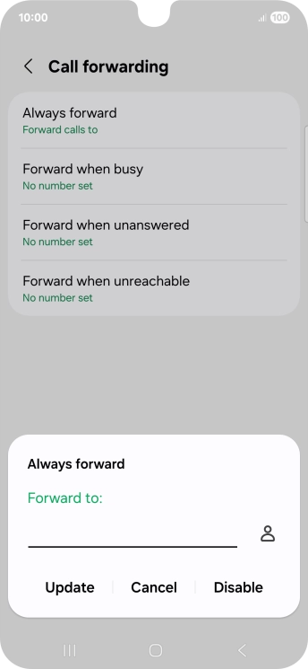 Press Disable.