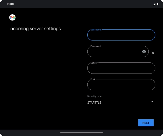 Press the field below 