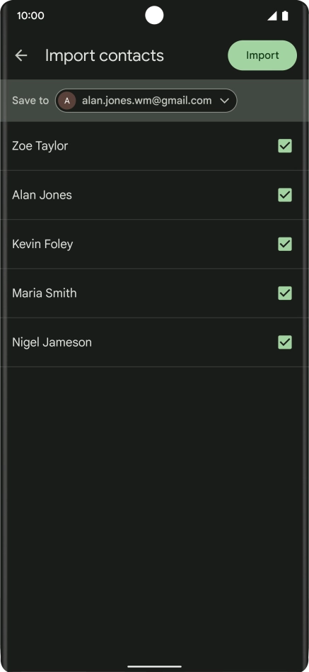 Press the drop down list next to 