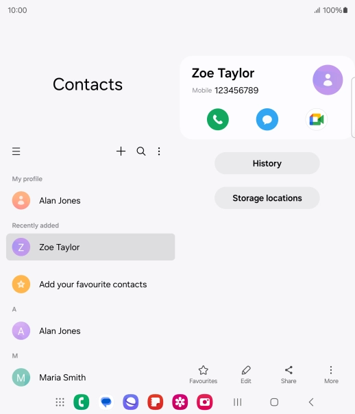 Press the Home key to return to the home screen.